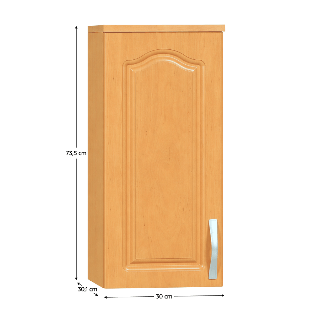 Cabinet de bucatarie, superior, stanga, anin,LORA MDF NEW KLASIK W30/735 — imaginea 2