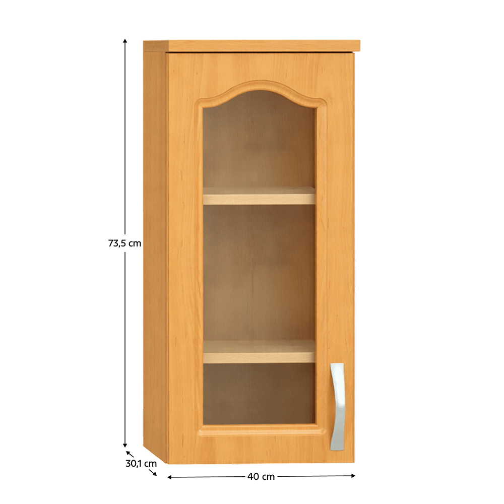 Cabinet de bucatarie, superior, stanga, anin, LORA MDF NEW KLASIK W40S — imaginea 5