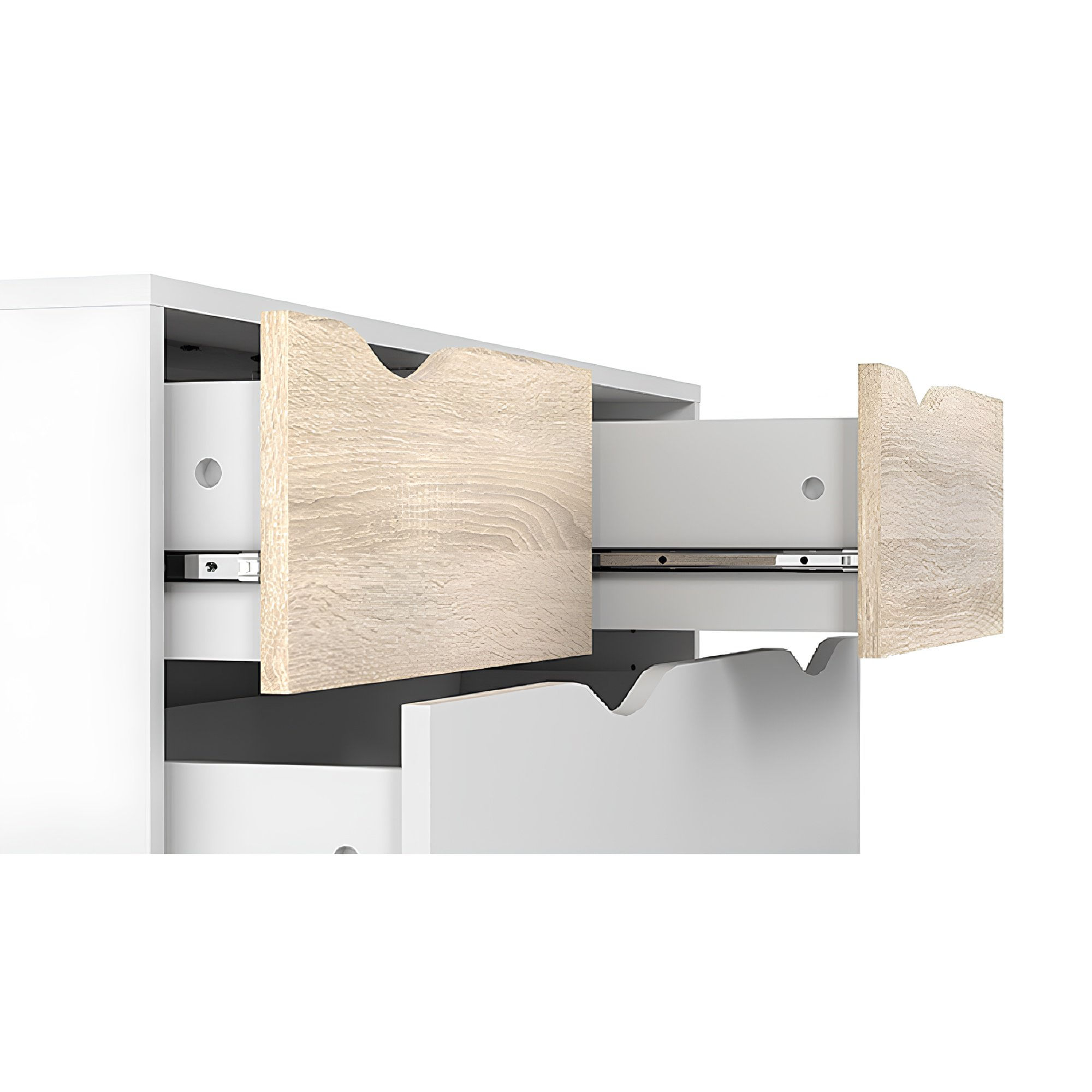 Comoda, stejar sonoma/alb, OSLO 75456 — imaginea 2