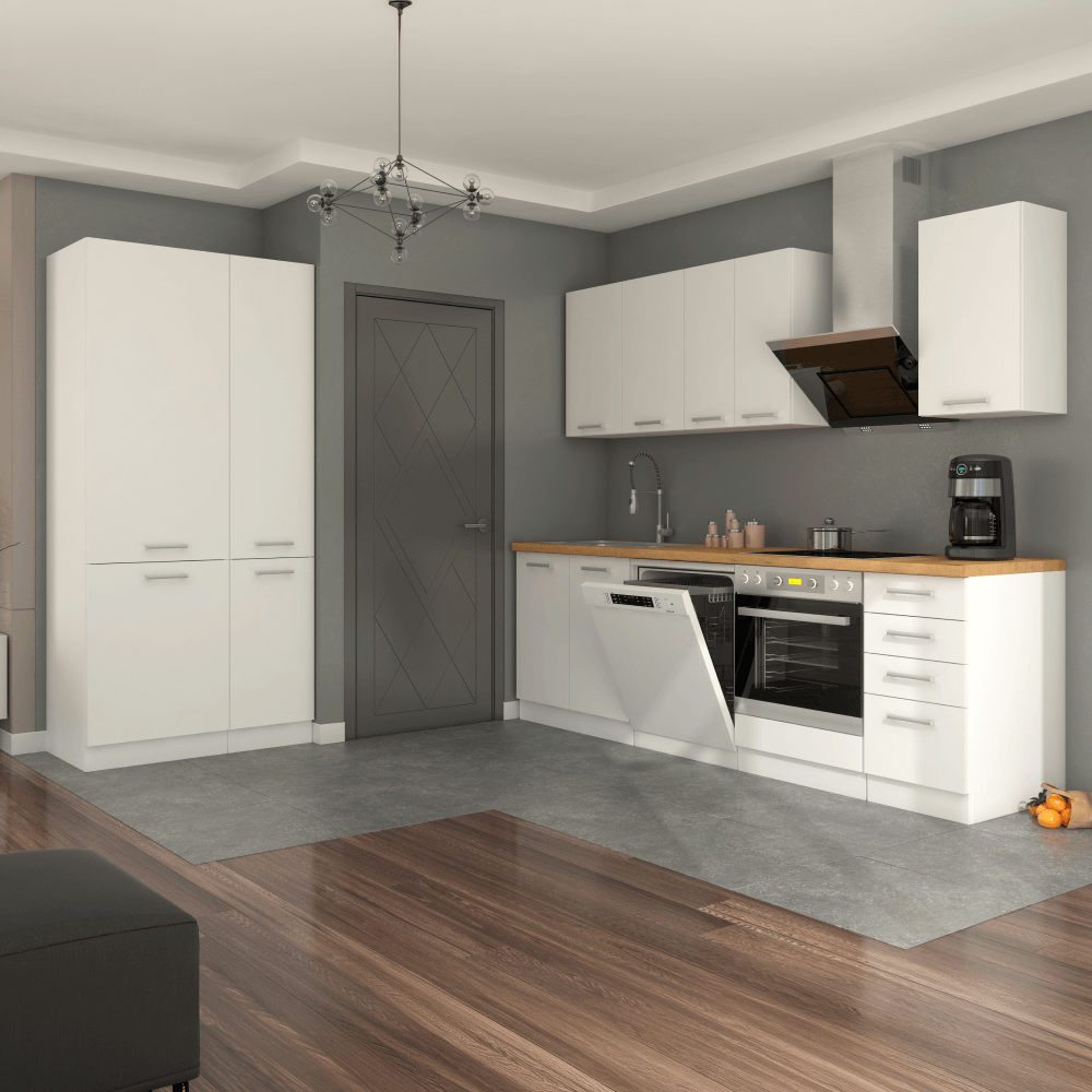 Dulap inferior, alb, SPLIT 40 D 4S BB — imaginea 4