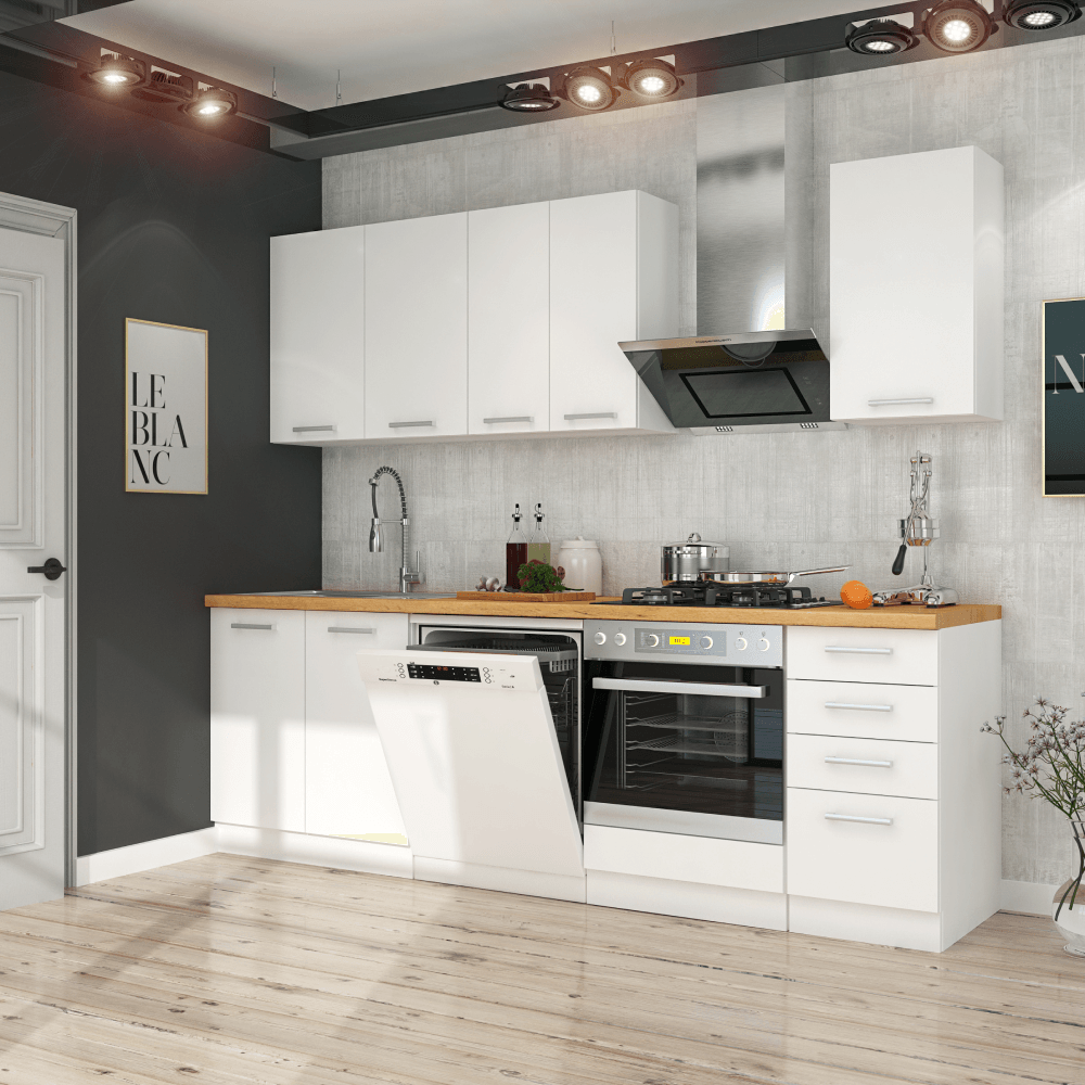 Dulap superior de colt, alb, SPLIT 58x58 GN-72 1F — imaginea 17