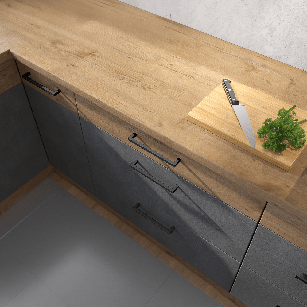 Dulap inalt, stejar lancelot/gri mat, VEGA 60 DKS-210 3S 1F — imaginea 12