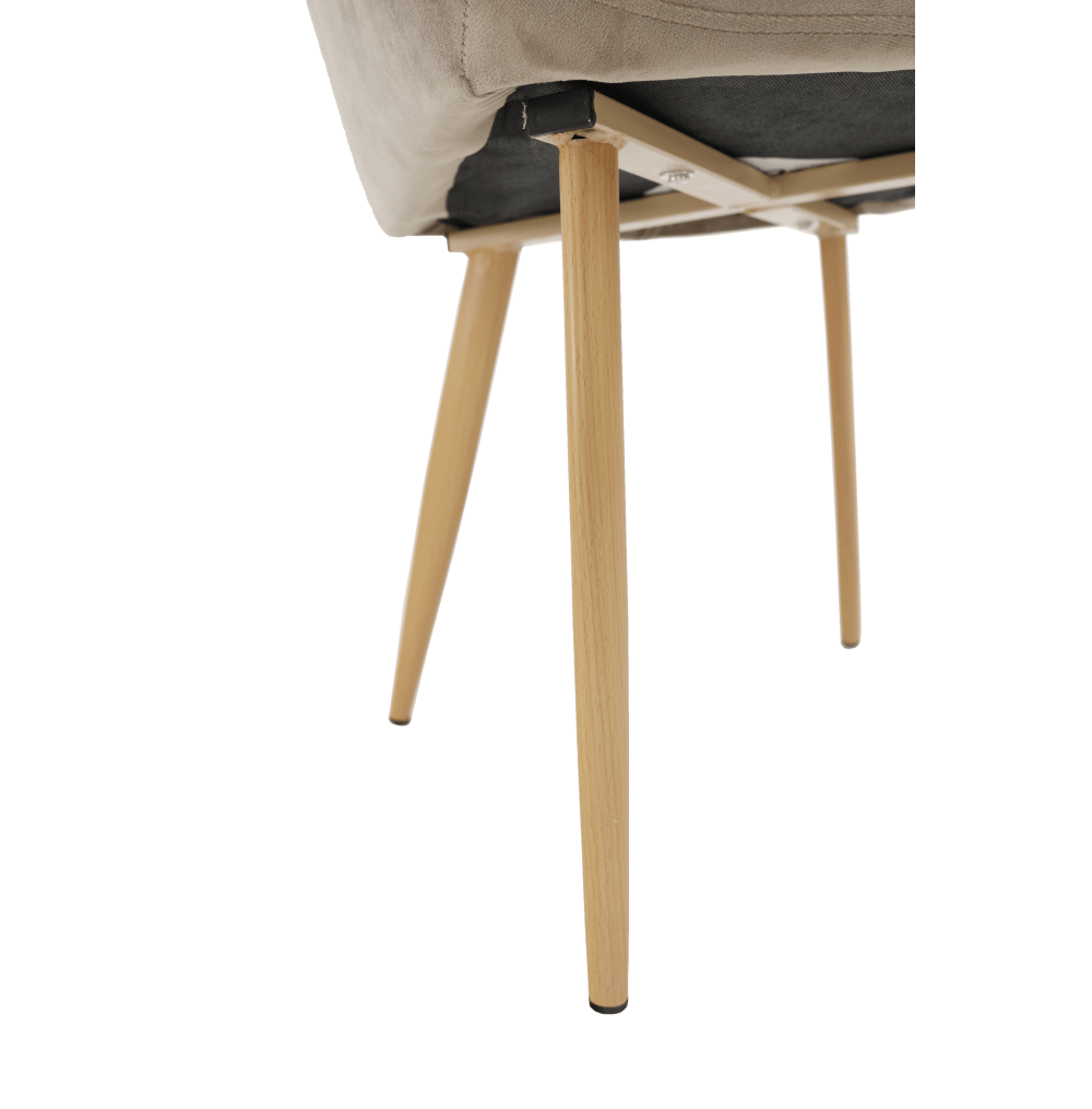 Fotoliu, tesatura Taupe gri maro/fag, ODOVEL — imaginea 4