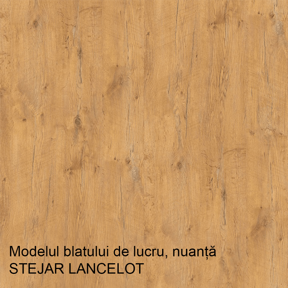 Dulap inferior, gri mat/stejar lancelot, VEGA 40 D 1F BB — imaginea 2