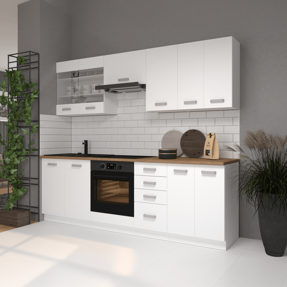 Dulap inalt, alb, SPLIT 40 DK-210 2F — imaginea 12