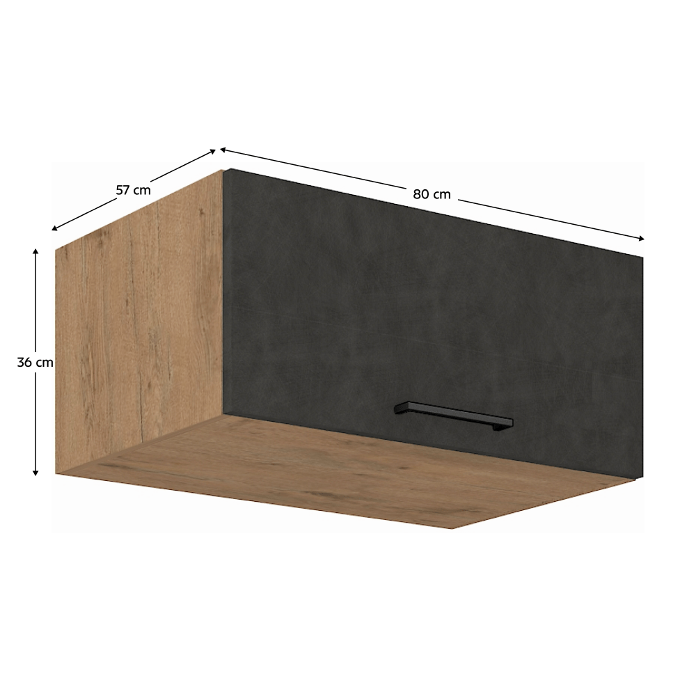 Dulap superior, stejar lancelot/gri mat, VEGA — imaginea 6