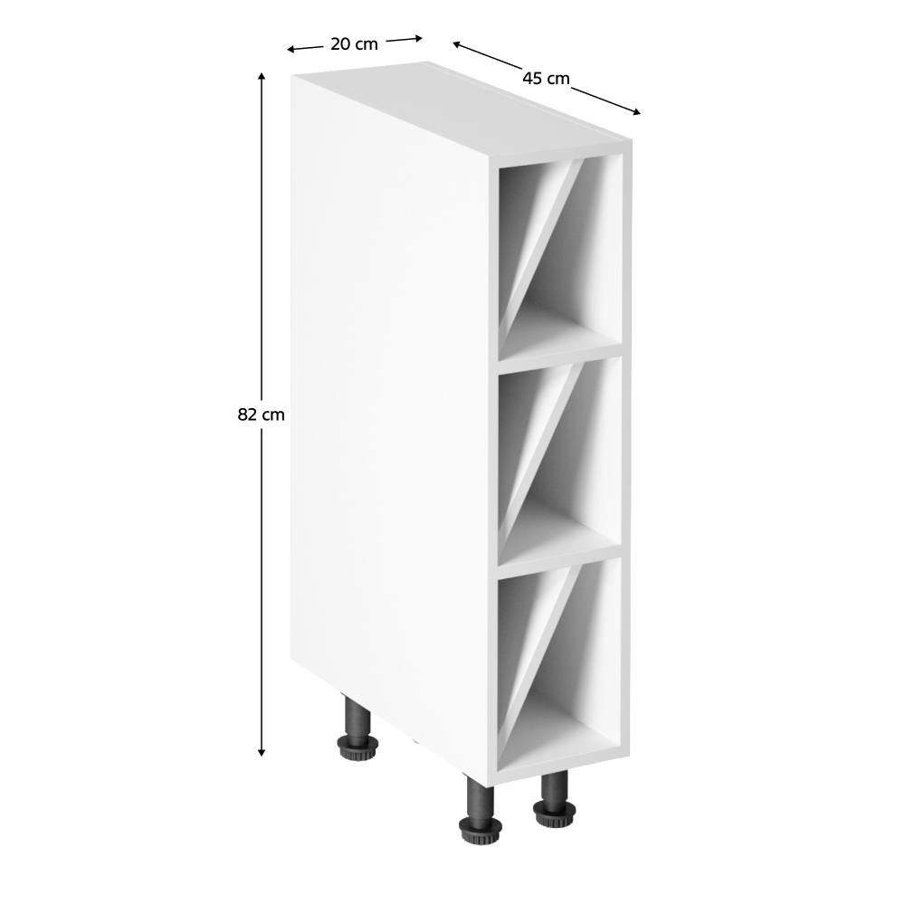 Dulap inferior, alb, AURORA D20W — imaginea 3