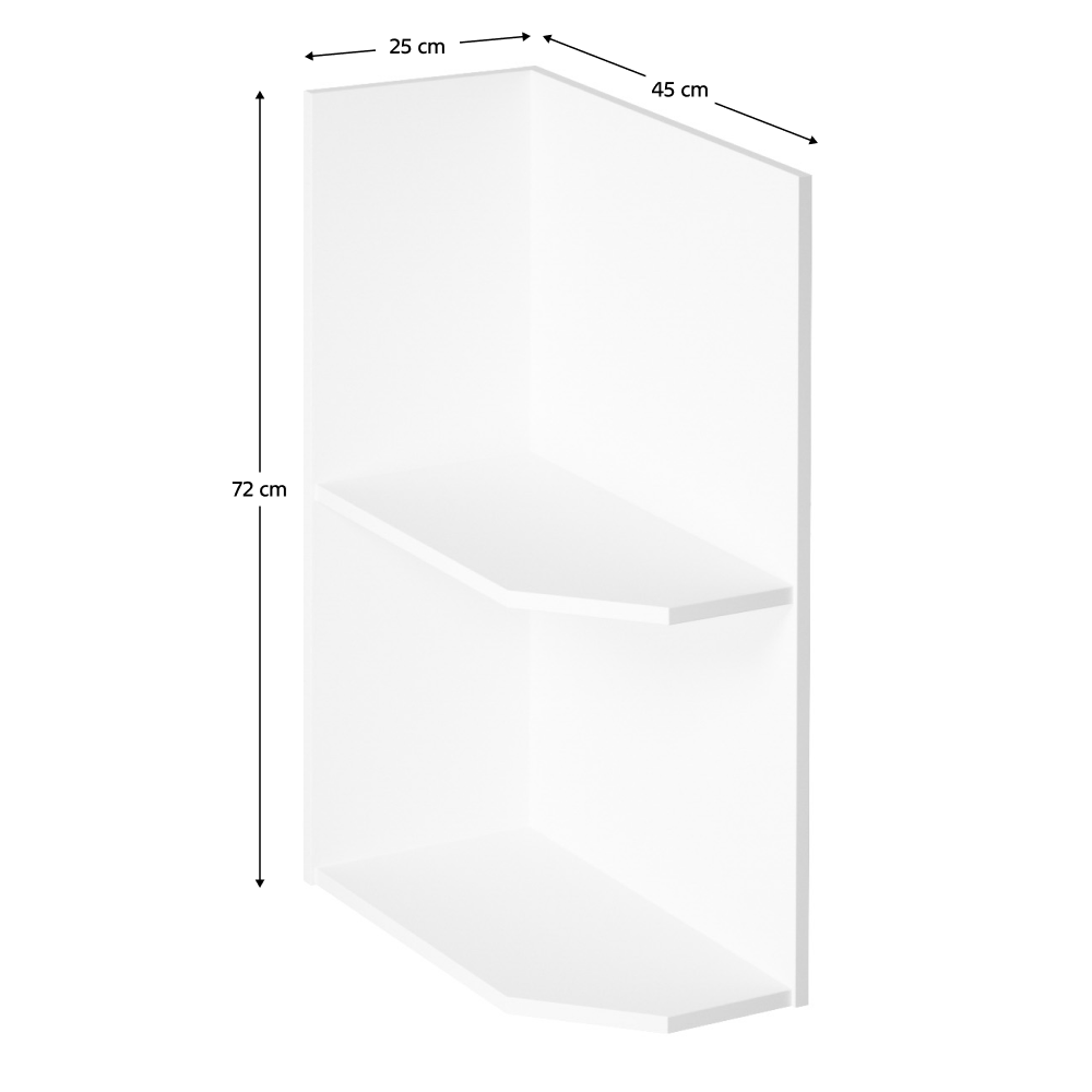 Dulap inferior, alb, de stanga, AURORA D25PZ — imaginea 3