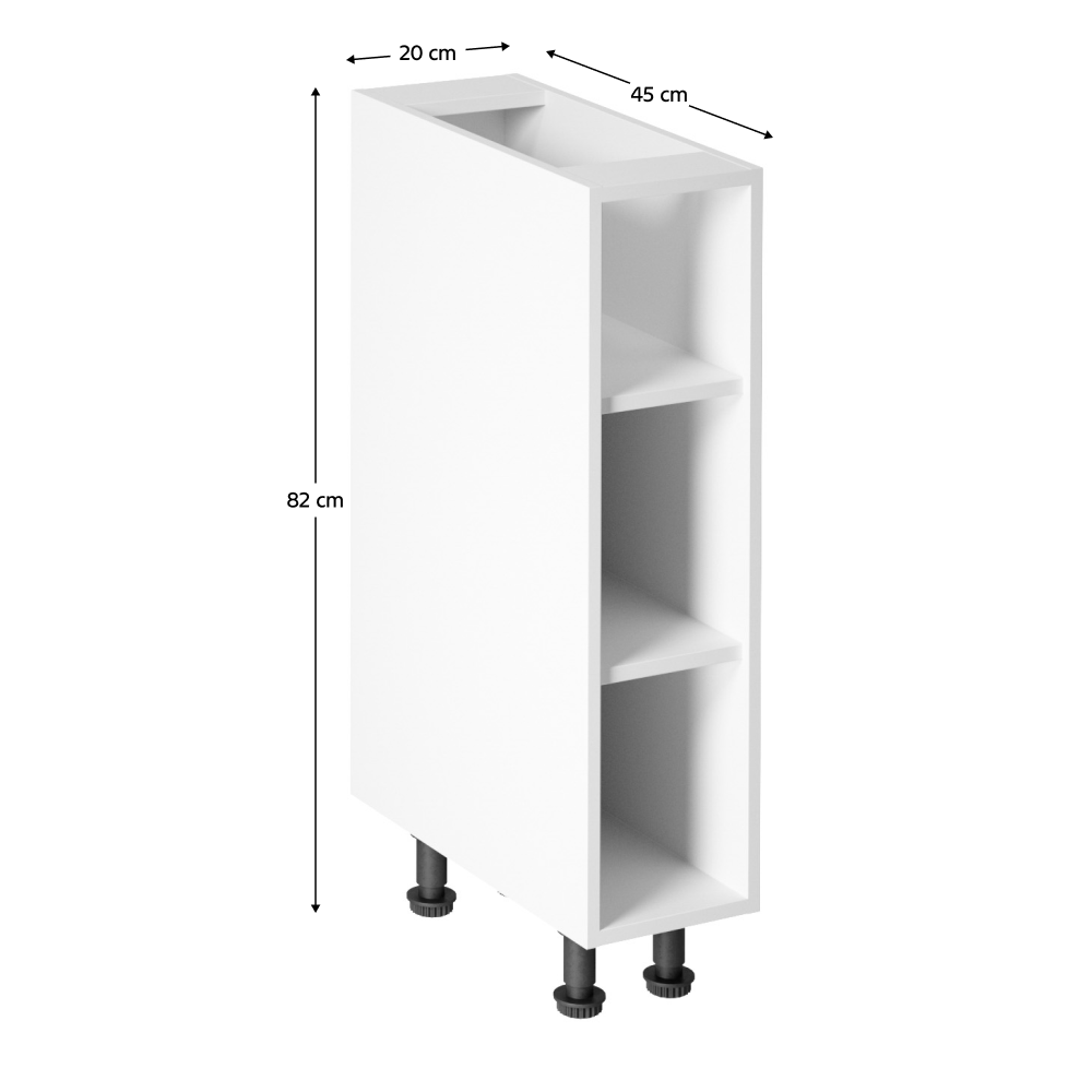 Dulap inferior, alb, AURORA D20P — imaginea 3