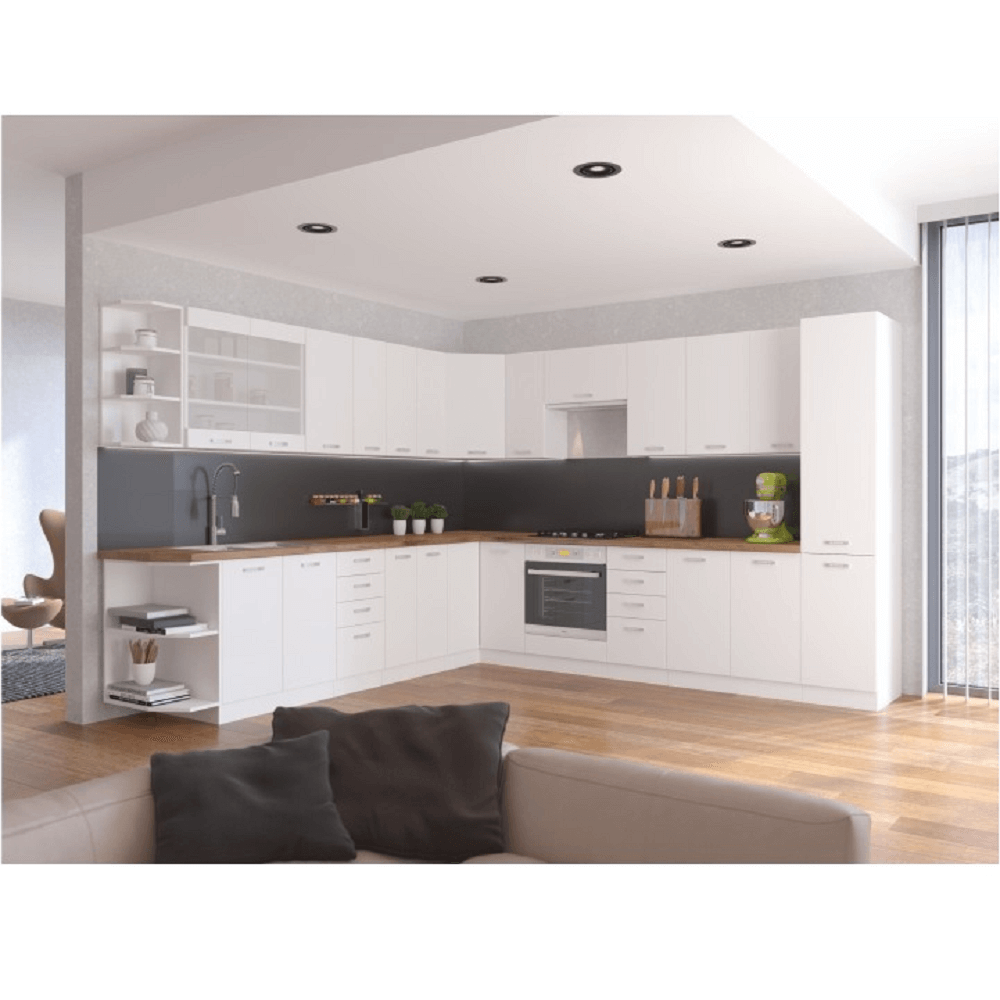 Dulap inferior de colt, alb, SPLIT 89x89 DN 1F BB — imaginea 3