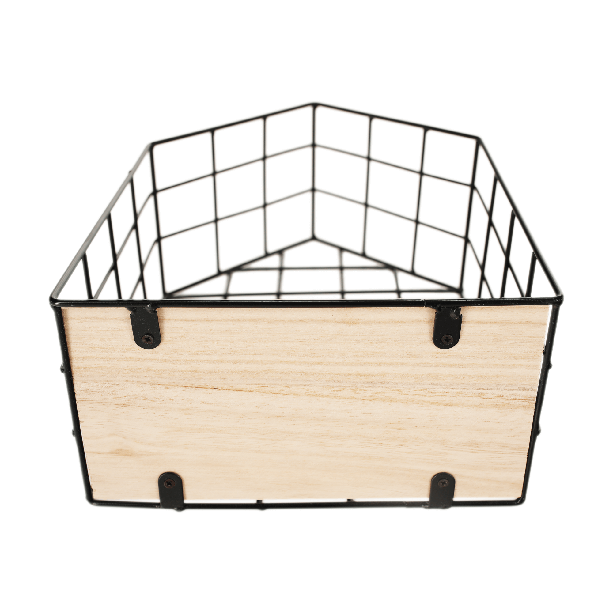 Set de 3 rafturi, natural/negru, AZURI — imaginea 9