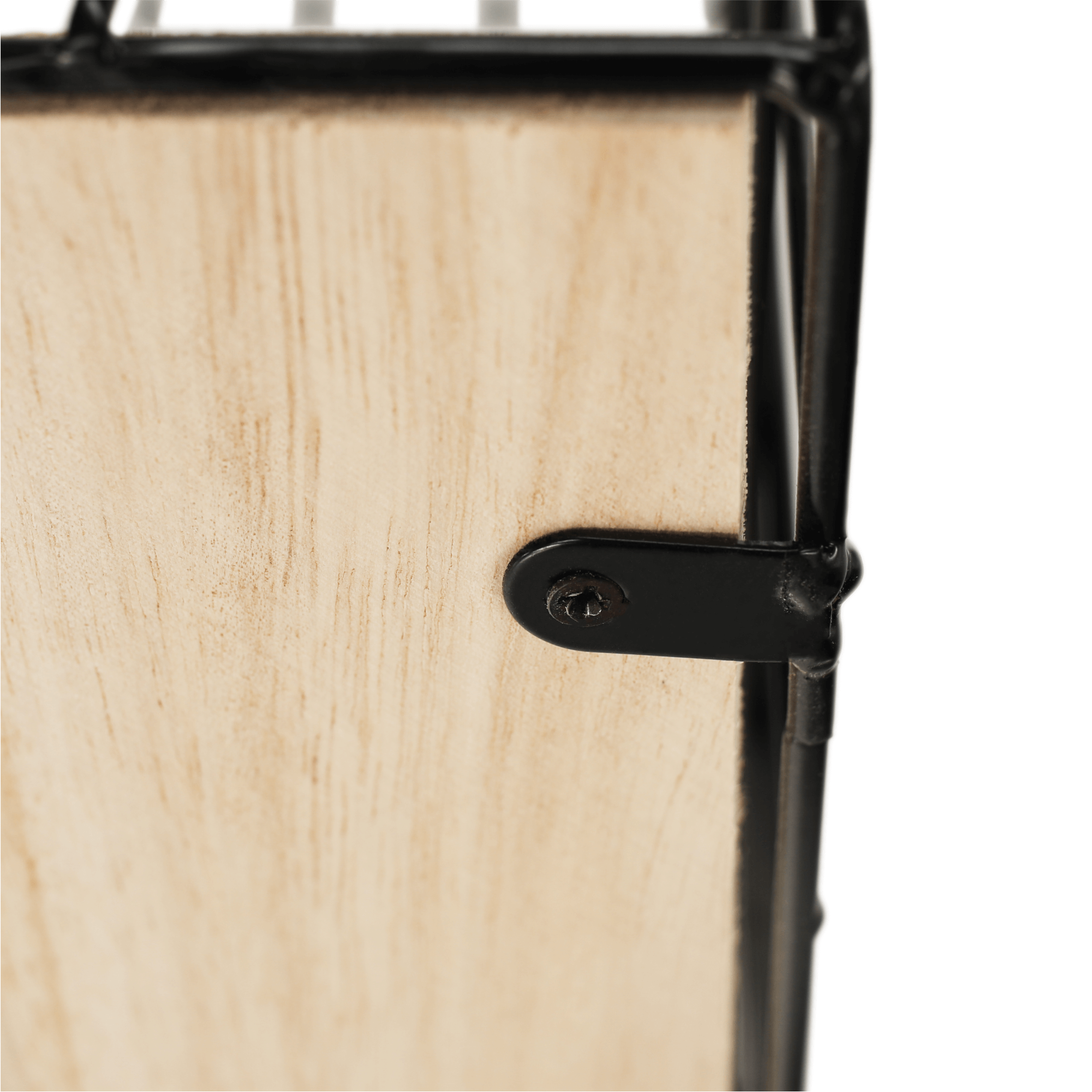 Set de 3 rafturi, natural/negru, AZURI — imaginea 11