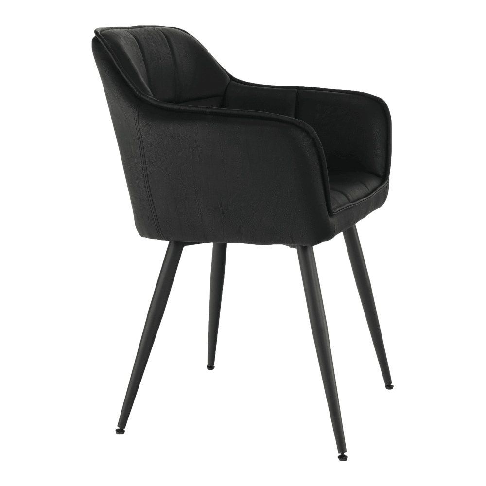 Fotoliu de design, negru, TOPAZ — imaginea 2