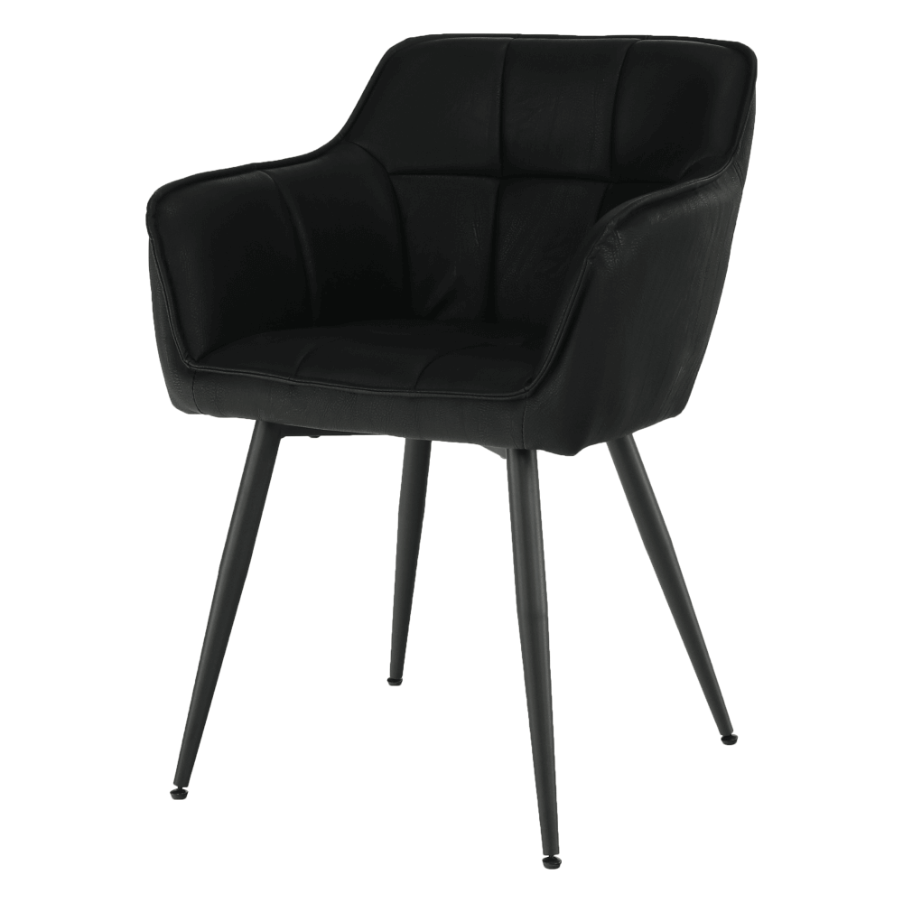 Fotoliu de design, negru, TOPAZ — imaginea 3