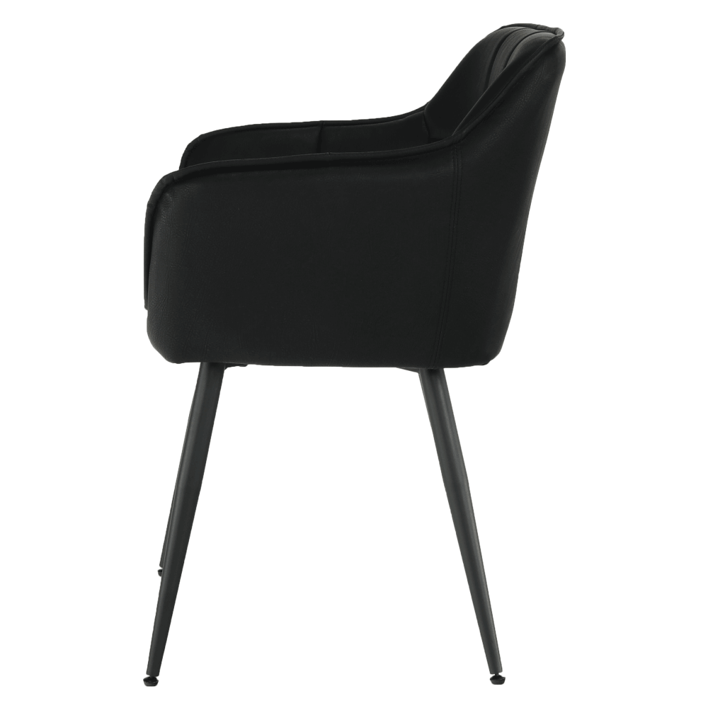 Fotoliu de design, negru, TOPAZ — imaginea 4