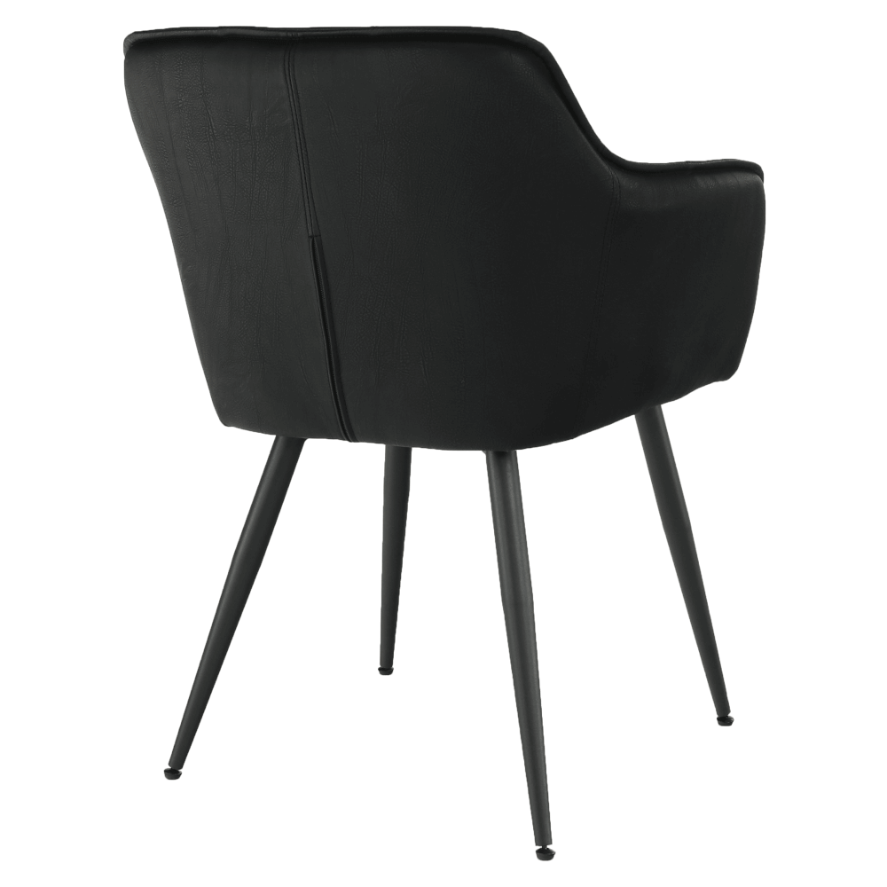 Fotoliu de design, negru, TOPAZ — imaginea 5