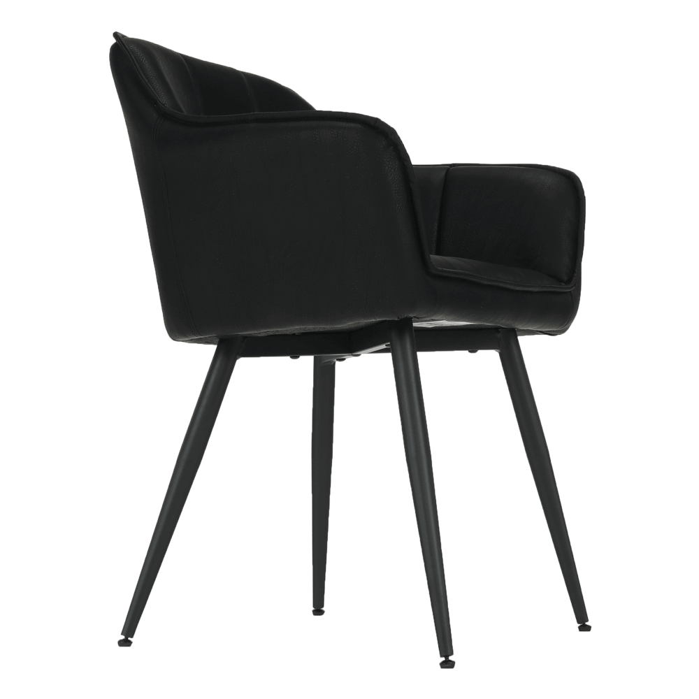 Fotoliu de design, negru, TOPAZ — imaginea 7