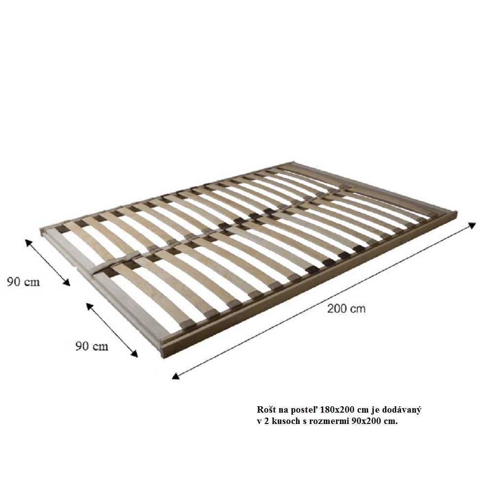 Somiera rabatabila, 180x200 (2 buc. 90x200 cm), BASIC FLEX FRONT — imaginea 3
