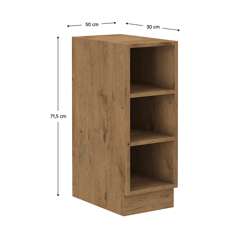 Cabinet inferior cu rafturi, stejar Lancelot, VEGA 30 D OTW BB — imaginea 11