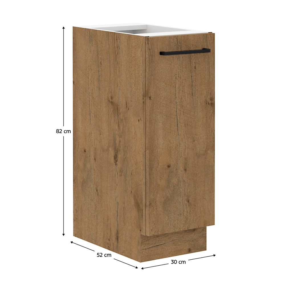 Cabinet inferior cu cos pull-out, stejar Lancelot, VEGA D30 CARGO BB — imaginea 3