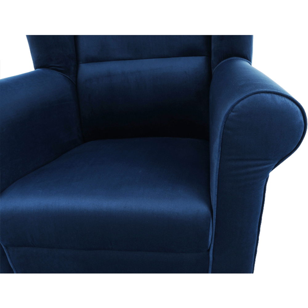 Fotoliu, material albastru, CHARLOT — imaginea 5