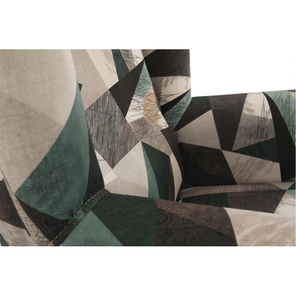 Fotoliu, material maro-verde cu model, CHARLOT — imaginea 15