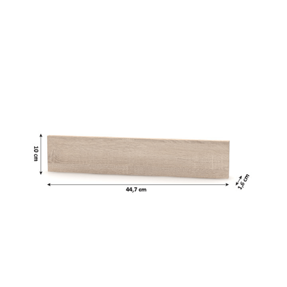 Capat plinta laterala pentru dulapuri mici, stejar sonoma, NOVA PLUS NOPL-062-00 — imaginea 3
