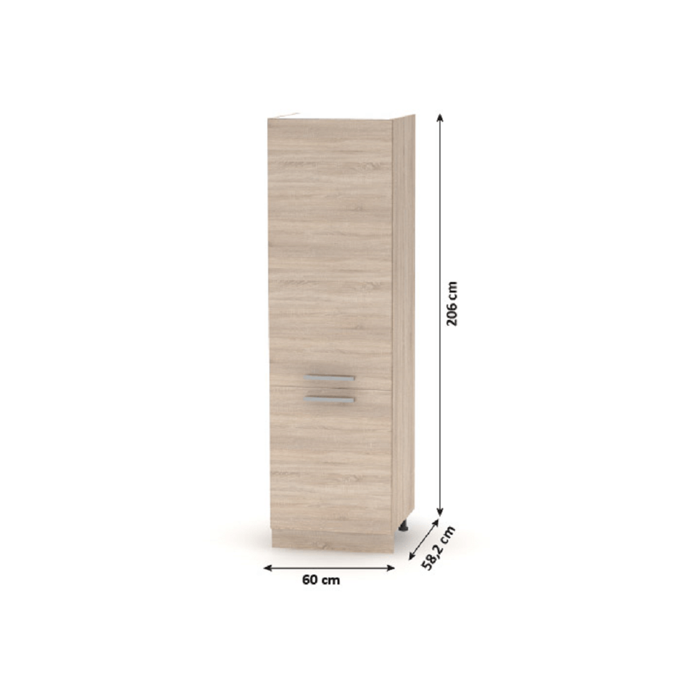 Cabinet pentru produse alimentare, stejar sonoma, NOVA PLUS NOPL-081-60 — imaginea 3