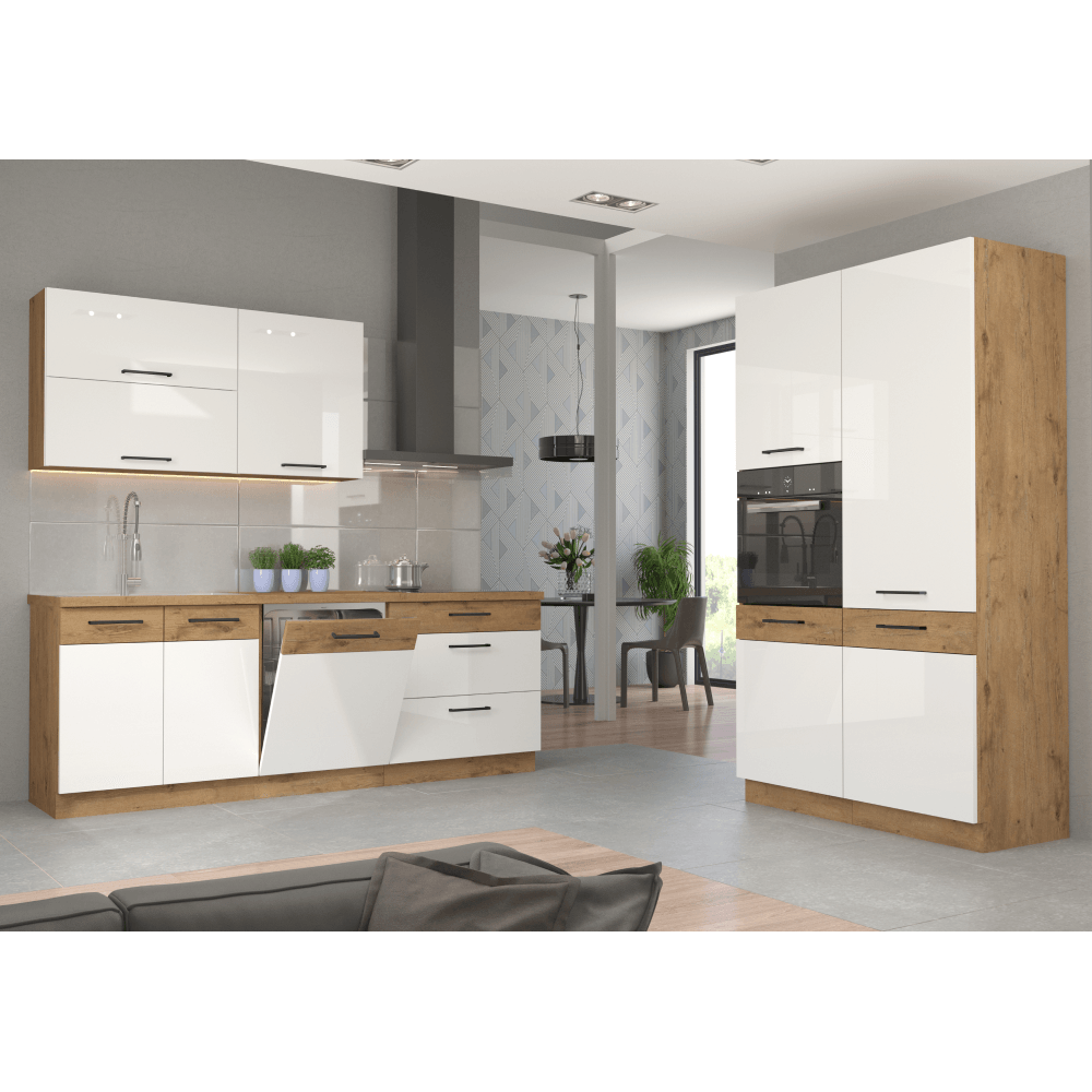 Cabinet superior cu rafturi, stejar Lancelot, VEGA 15 G-72 OTW — imaginea 9
