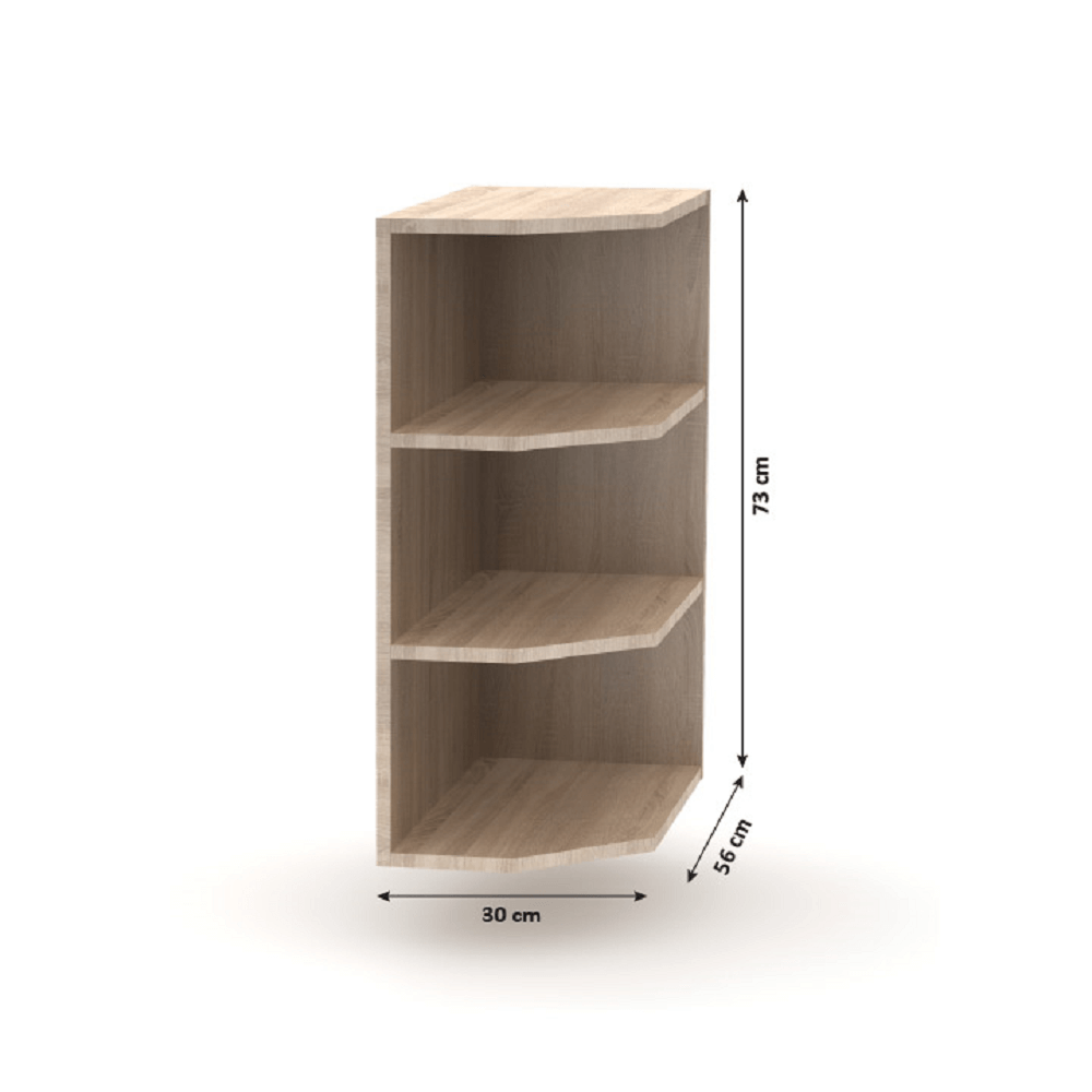 Dulap inferior de capat, stejar sonoma, NOVA PLUS NOPL-052-0S — imaginea 4