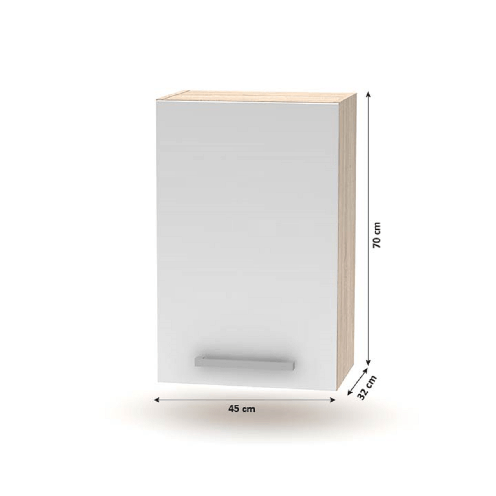 Cabinet superior 45 1DV, stejar sonoma — imaginea 2