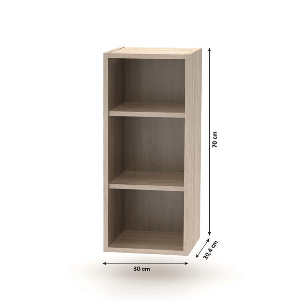 Dulap superior deschis, stejar sonoma, NOVA PLUS NOPL-001-OH — imaginea 2