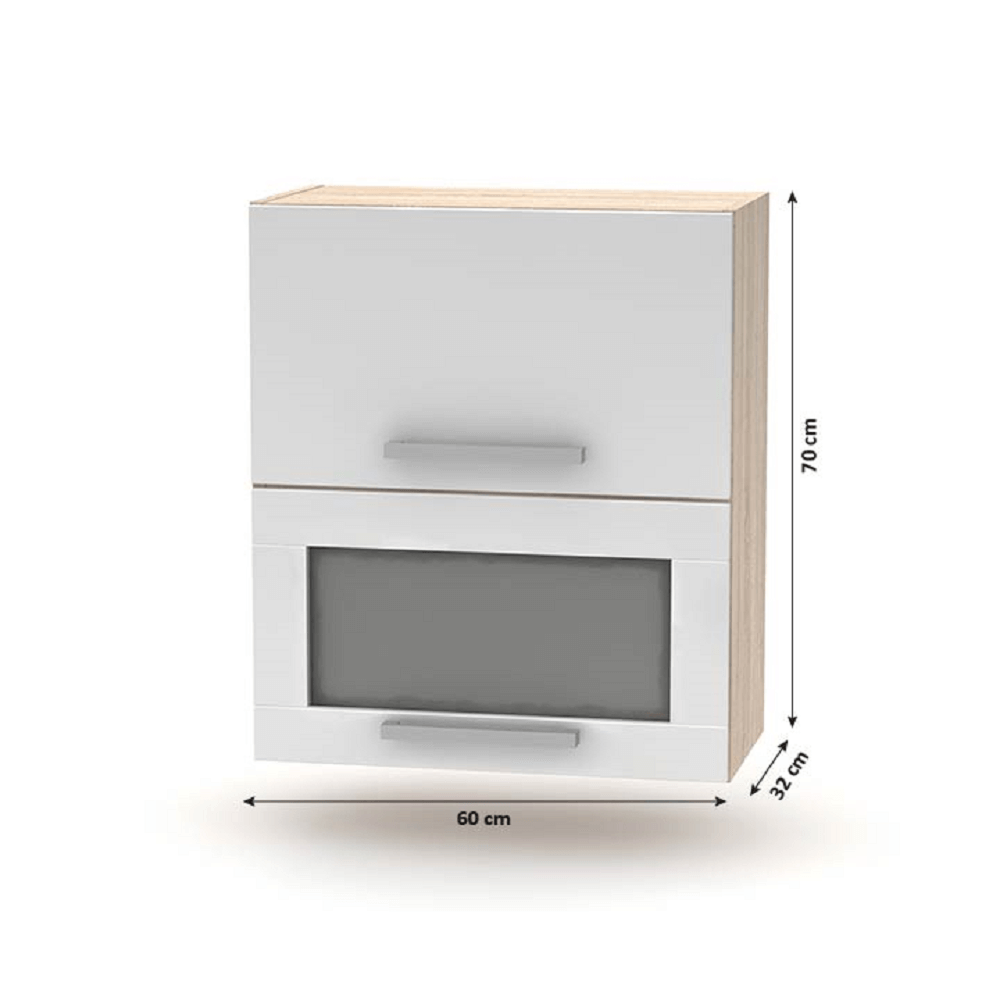 Ansamblu de bucatarie 2,4 m, stejar sonoma — imaginea 5