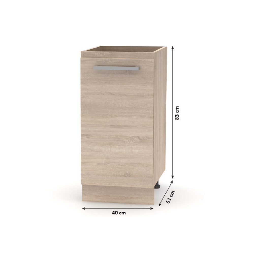 Ansamblu de bucatarie 2,4 m, stejar sonoma — imaginea 8