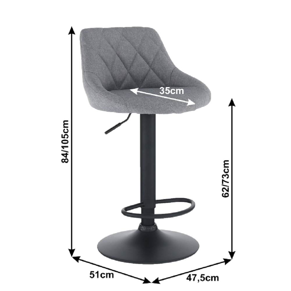 Scaun bar, material textil — imaginea 8