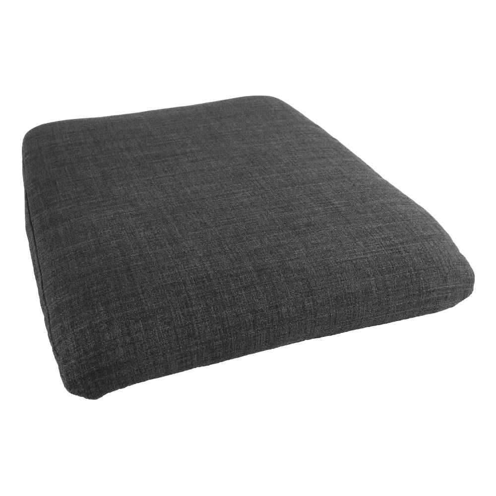 Fotoliu balansoar, material textil gri/lemn, HARPER — imaginea 9