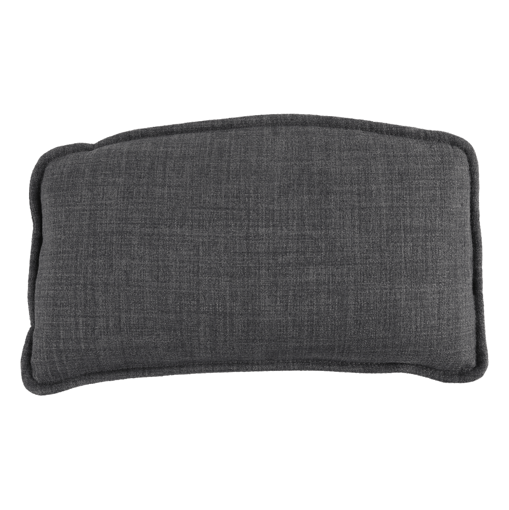 Fotoliu balansoar, material textil gri/lemn, HARPER — imaginea 11