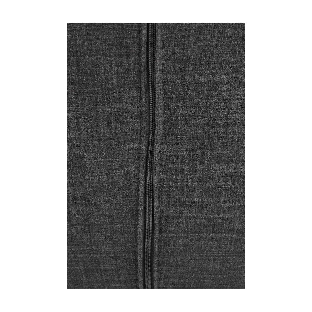 Fotoliu balansoar, material textil gri/lemn, HARPER — imaginea 12