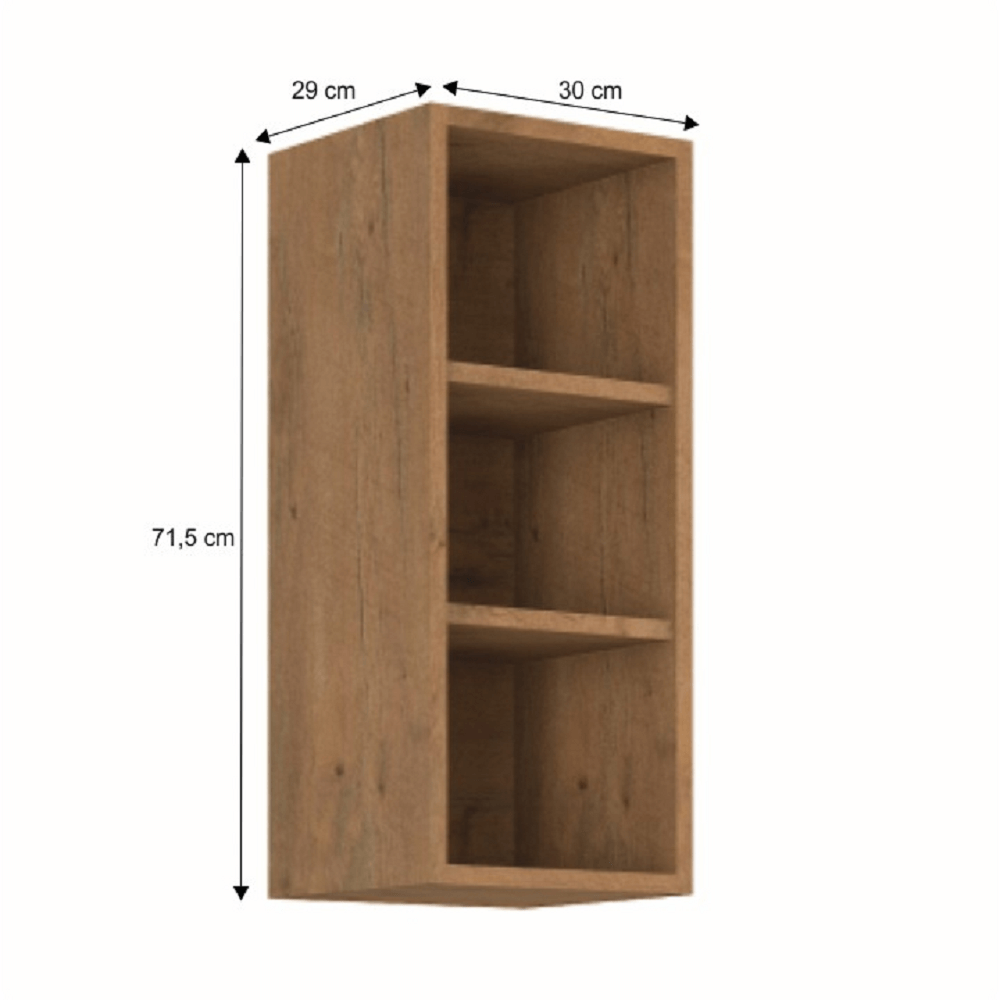 Cabinet superior cu rafturi, stejar Lancelot, VEGA 30 G-72 OTW — imaginea 3
