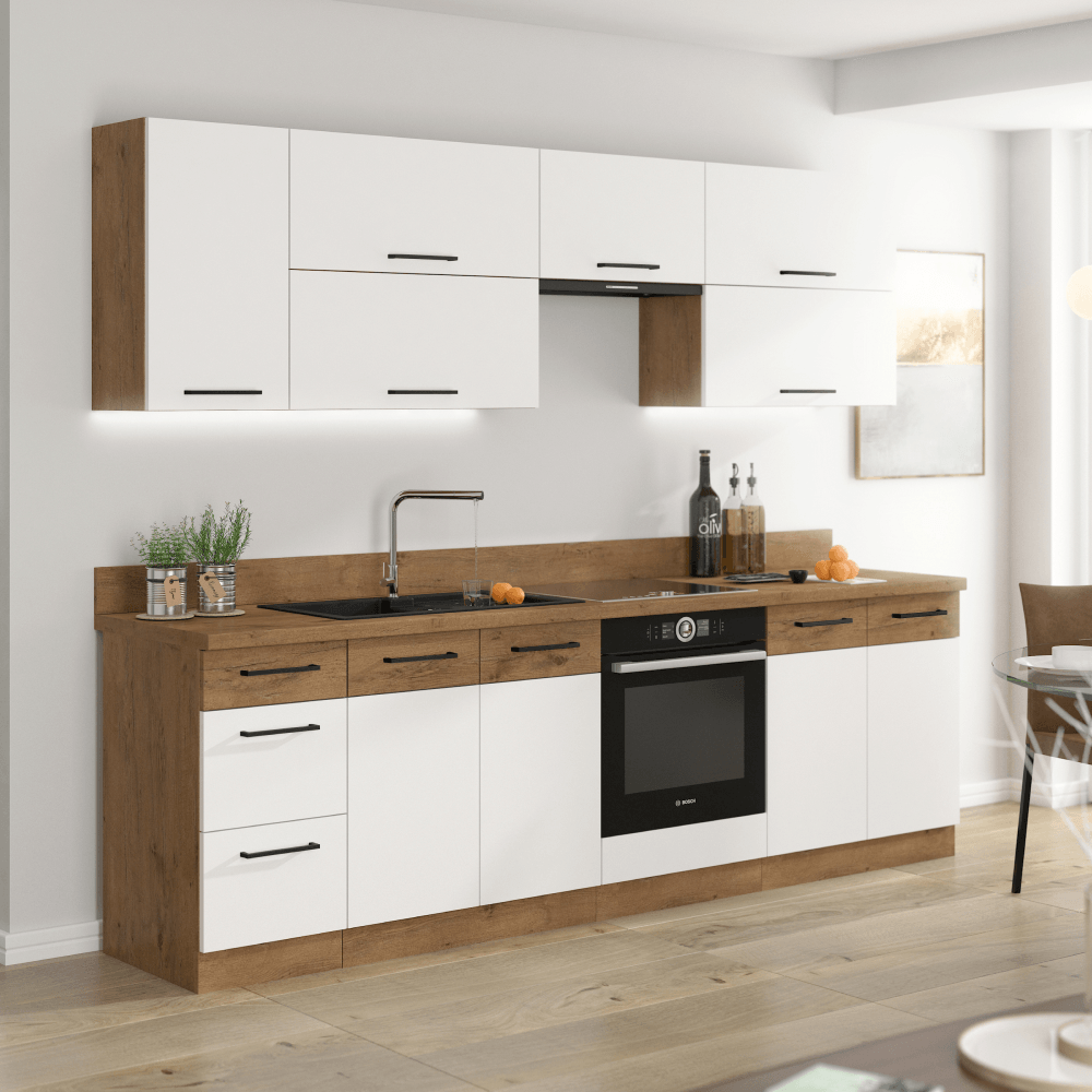 Cabinet inferior cu rafturi, stejar Lancelot, VEGA 15 D OTW BB — imaginea 7
