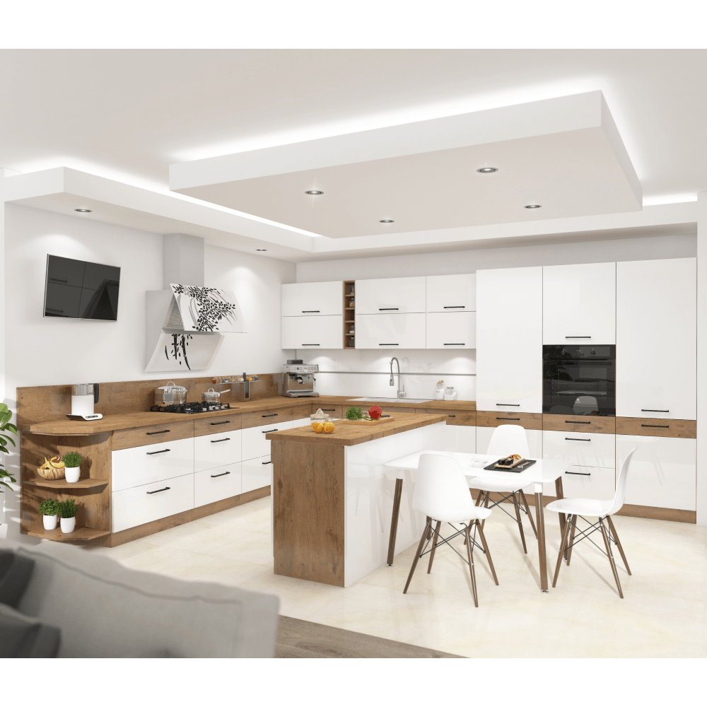 Cabinet inferior cu rafturi, stejar Lancelot, VEGA 15 D OTW BB — imaginea 10