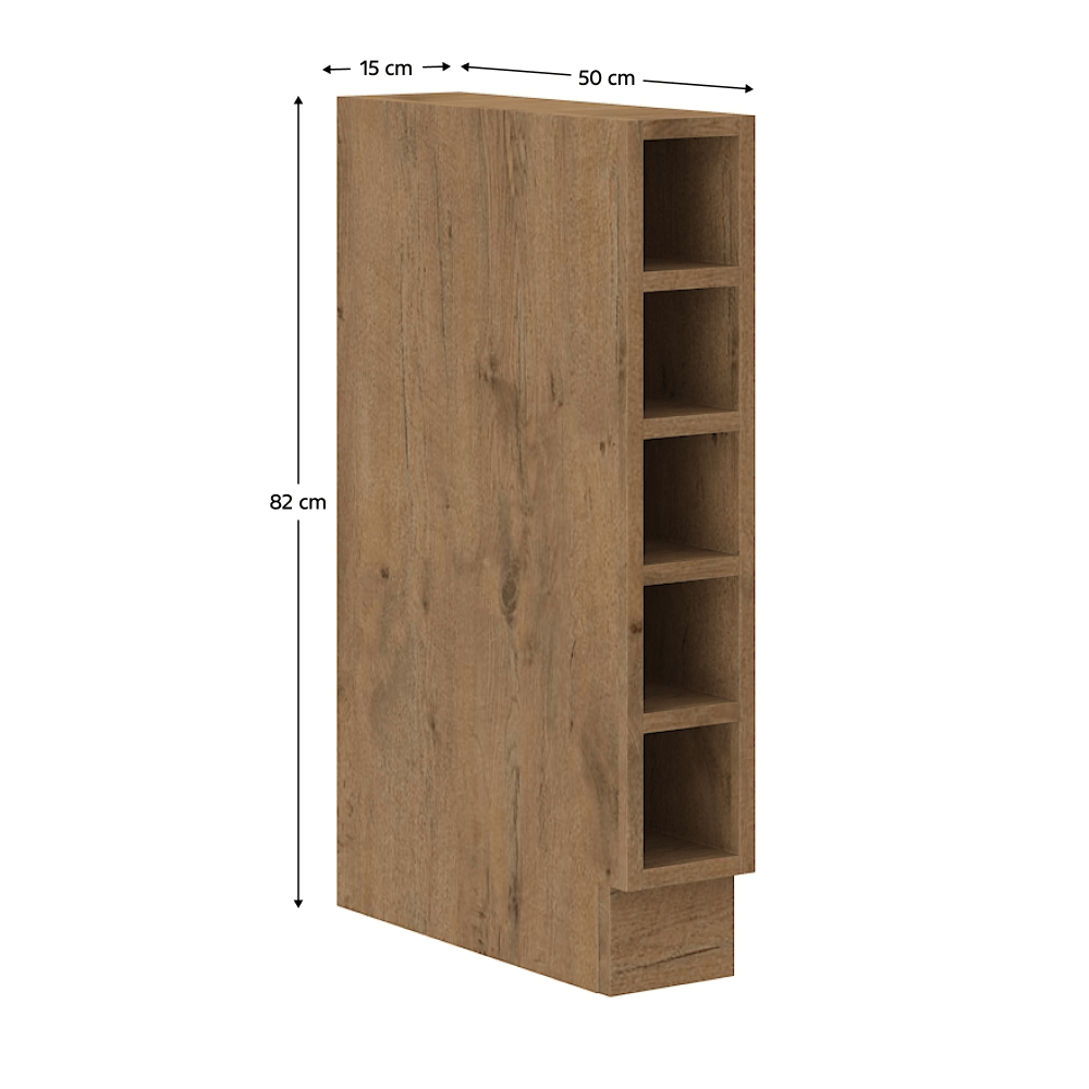 Cabinet inferior cu rafturi, stejar Lancelot, VEGA 15 D OTW BB — imaginea 11