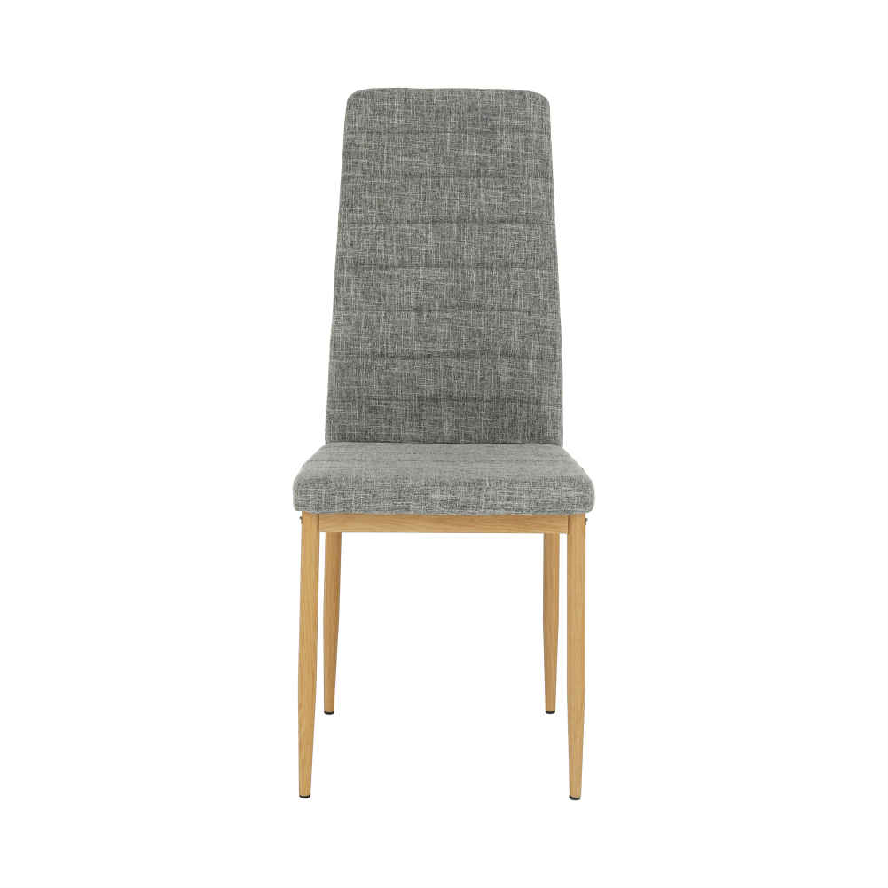 Scaun, material textil gri deschis/cadru metalic fag, COLETA NOVA — imaginea 3