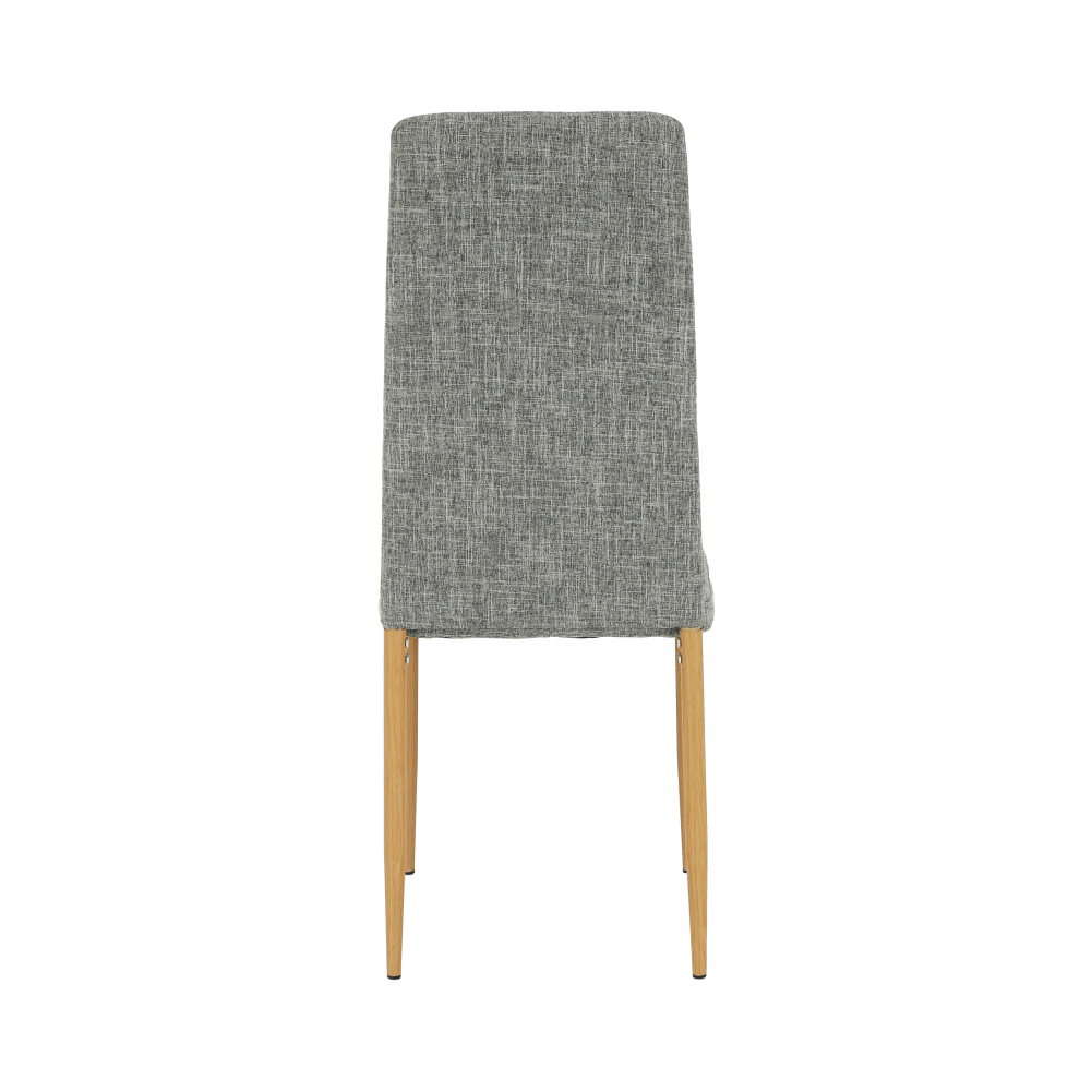 Scaun, material textil gri deschis/cadru metalic fag, COLETA NOVA — imaginea 7