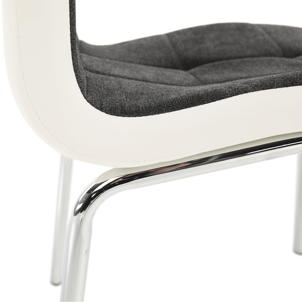 Scaun bucatarie, gri inchis/alb, GERDA NEW — imaginea 6