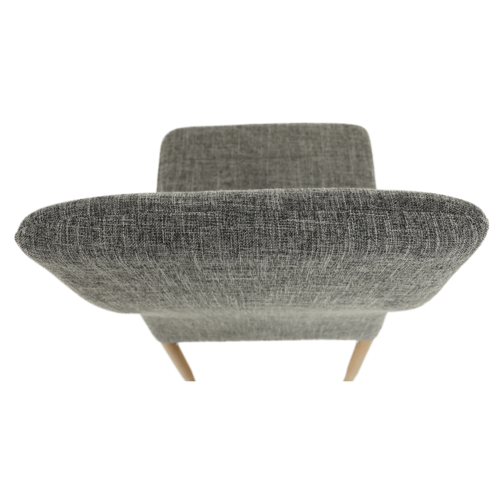 Scaun, material textil gri deschis/cadru metalic fag, COLETA NOVA — imaginea 9