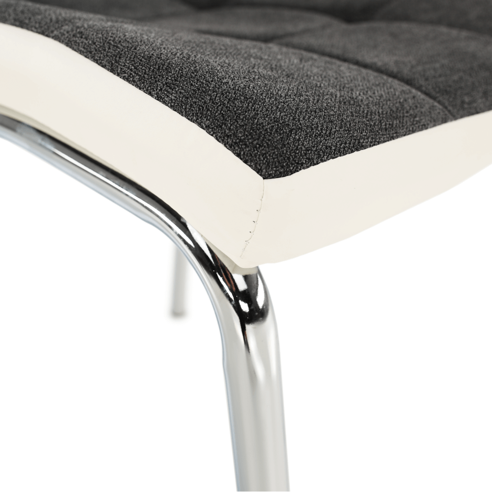 Scaun bucatarie, gri inchis/alb, GERDA NEW — imaginea 7