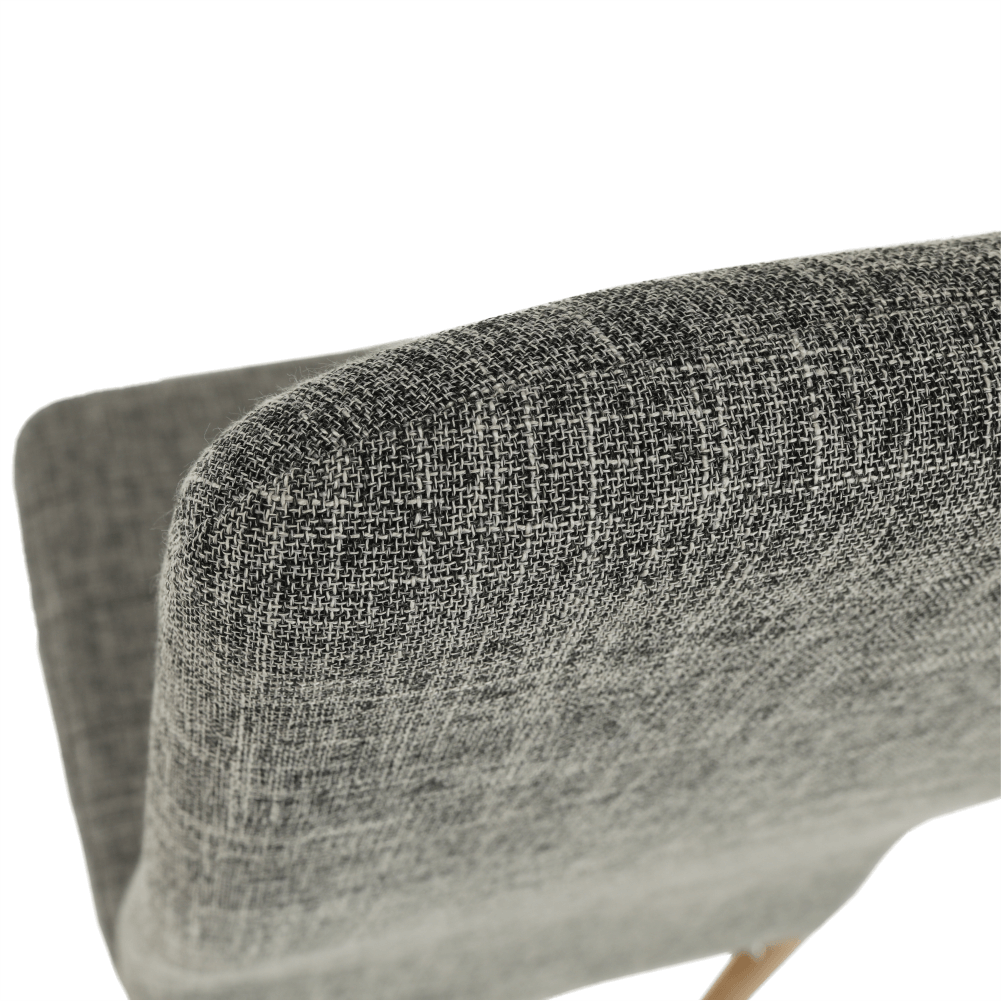 Scaun, material textil gri deschis/cadru metalic fag, COLETA NOVA — imaginea 10