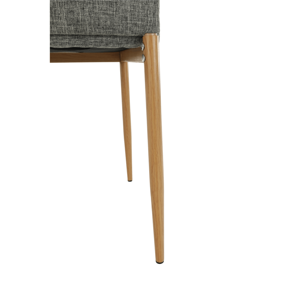 Scaun, material textil gri deschis/cadru metalic fag, COLETA NOVA — imaginea 11