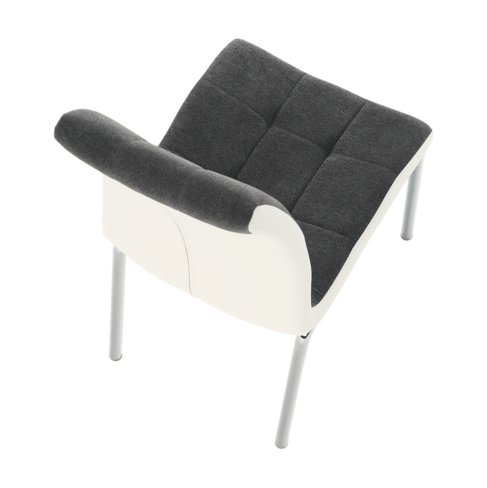 Scaun bucatarie, gri inchis/alb, GERDA NEW — imaginea 12